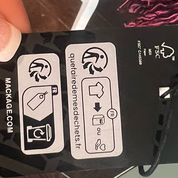 NWT Mackage Mona Woven Bright Pink Scarf - Picture 5 of 8